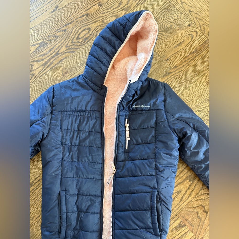 Eddie Bauer kids reversible, hooded jacket